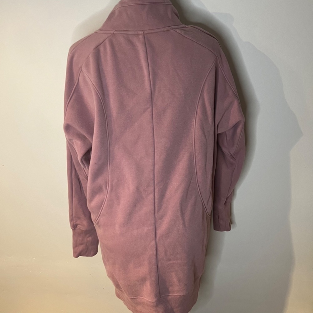 Athleta cozy karma 4 zip fleece tunic lounge dress size M - Picture 6 of 9